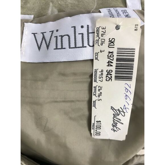 Winlit Vintage Distressed Leather Mini Pencil Straight Skirt - Picture 12 of 12